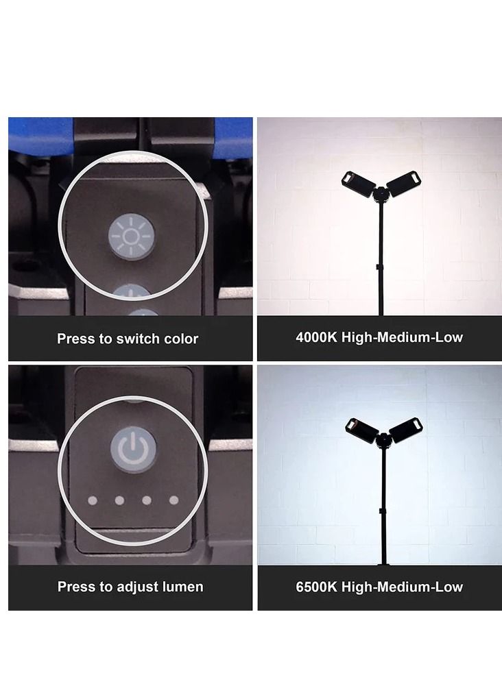 كروني مصباح طوارئ LED محمول للتخييم قابل لإعادة الشحن VIP11 - Image 4