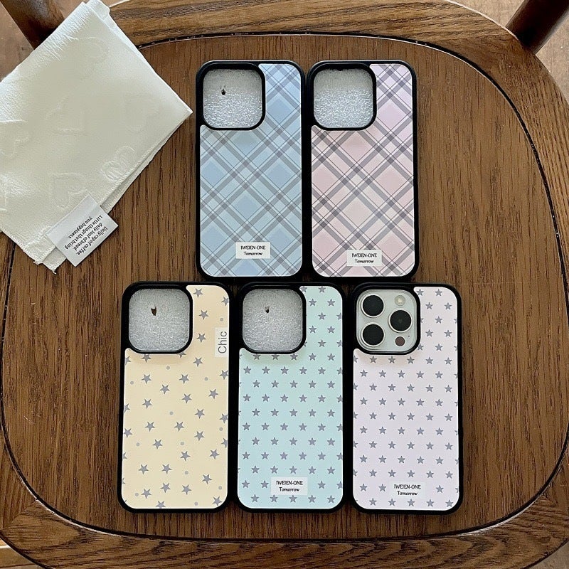 Film Shell Korean Ins Simple Rhombus Pattern 17 Apple 17 Promax Mobile Phone Case Suitable for Iphone16Pro/15 - Image 2