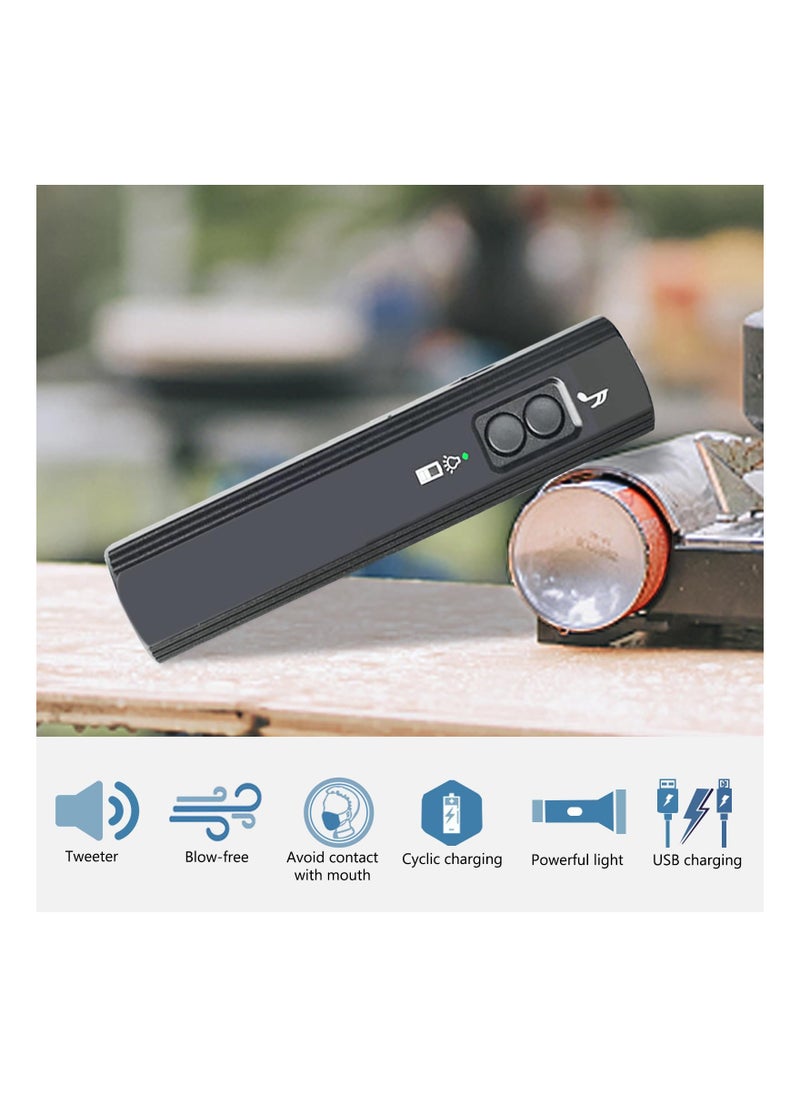 SYOSI Electronic Whistle High Volume, Handheld Emergency Whistle with Torch Referee Electronic No-Blow Whistle with Flashlight Loud Emergency Whistle for Coaches, Teachers, Police, Outdoor Camping Hiking  - Image 2
