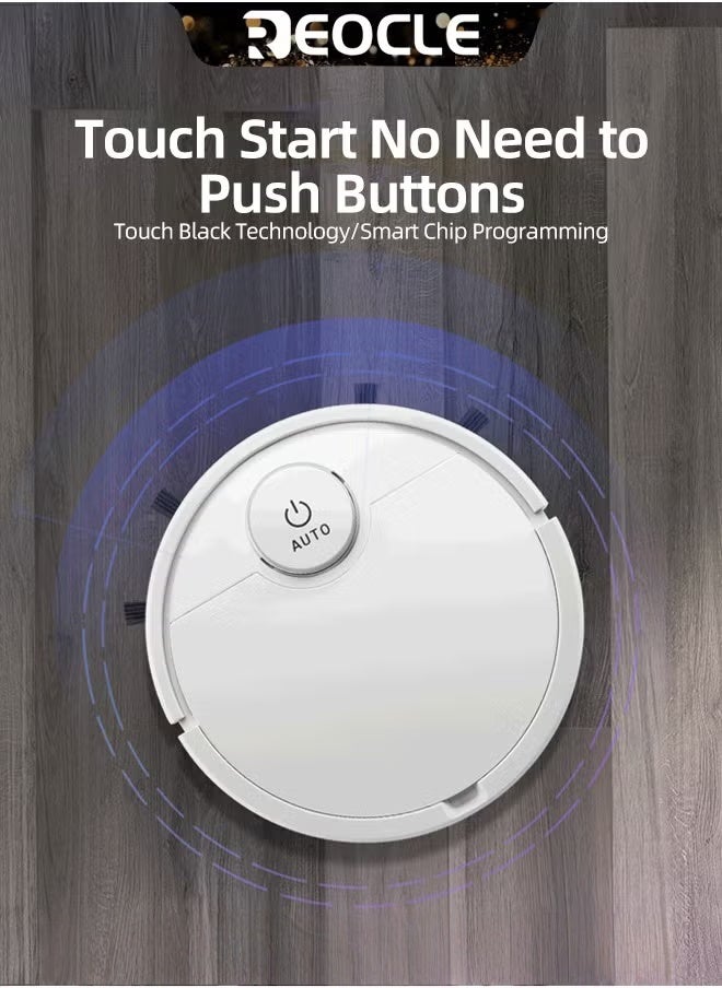 Robot Vacuum Automatic Robot Vacuum Cleaner with Big Battery & Sensitive Obstacle Avoidance & 30cm Body & Strong Suction Automatic Touch Floor Sweeping Robot for Carpet Hard Floor
