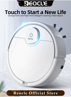 REOCLE Robot Vacuum Automatic Robot Vacuum Cleaner with Big Battery & Sensitive Obstacle Avoidance & 30cm Body & Strong Suction Automatic Touch Floor Sweeping Robot for Carpet Hard Floor  - Image 4