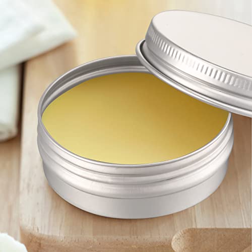 Chumia 72 Pieces Metal Round Tins Portable Aluminum Cans Containers Small Candle Empty Tin Containers with Screw Lids Metal Containers for Salve Cream Spices Candles, 3 Sizes - Image 5