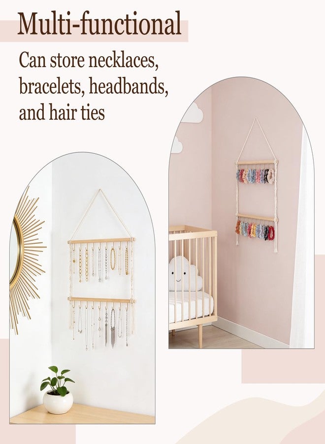 داهي منظم مشابك الشعر من داهي ماكرامي، حامل معلق لمشابك الشعر، لتخزين إكسسوارات الشعر للنساء والفتيات، وحامل مجوهرات، وديكور حائط لغرفة النوم أو الباب أو الخزانة. - Image 3