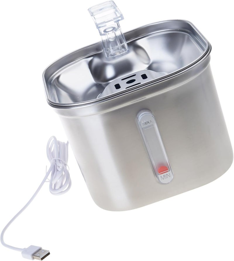 Automatic Pet Water Fountain Electric Waterer Bowl Dispenser for Cats Dog Purifiers Stainless Steel Fountain Automatic Pet Water Dispenser - Image 5