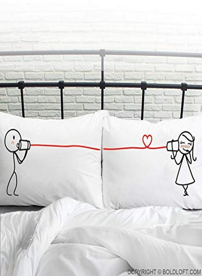 BoldLoft Say I Love You Couples Pillowcases-Valentines Pillow Covers, Couple Gifts for Her, Wife, Girlfriend, I Love You Gifts, His and Hers Bedroom Decor - Image 2