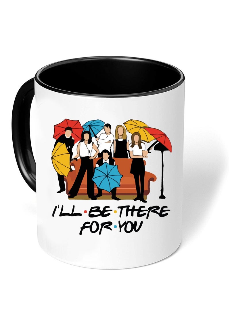 PRINTSHOP4ME Friends Coffee Mug - Stylish Black Two-Tone Ceramic Mug - Gift for Friends - Perfect for Sipping - Chatting and Creating Unforgettable Moments Together  - Image 3