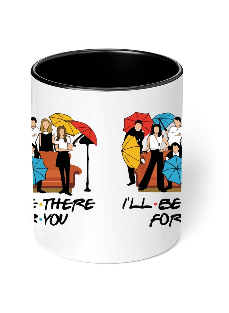 PRINTSHOP4ME Friends Coffee Mug - Stylish Black Two-Tone Ceramic Mug - Gift for Friends - Perfect for Sipping - Chatting and Creating Unforgettable Moments Together  - Image 4