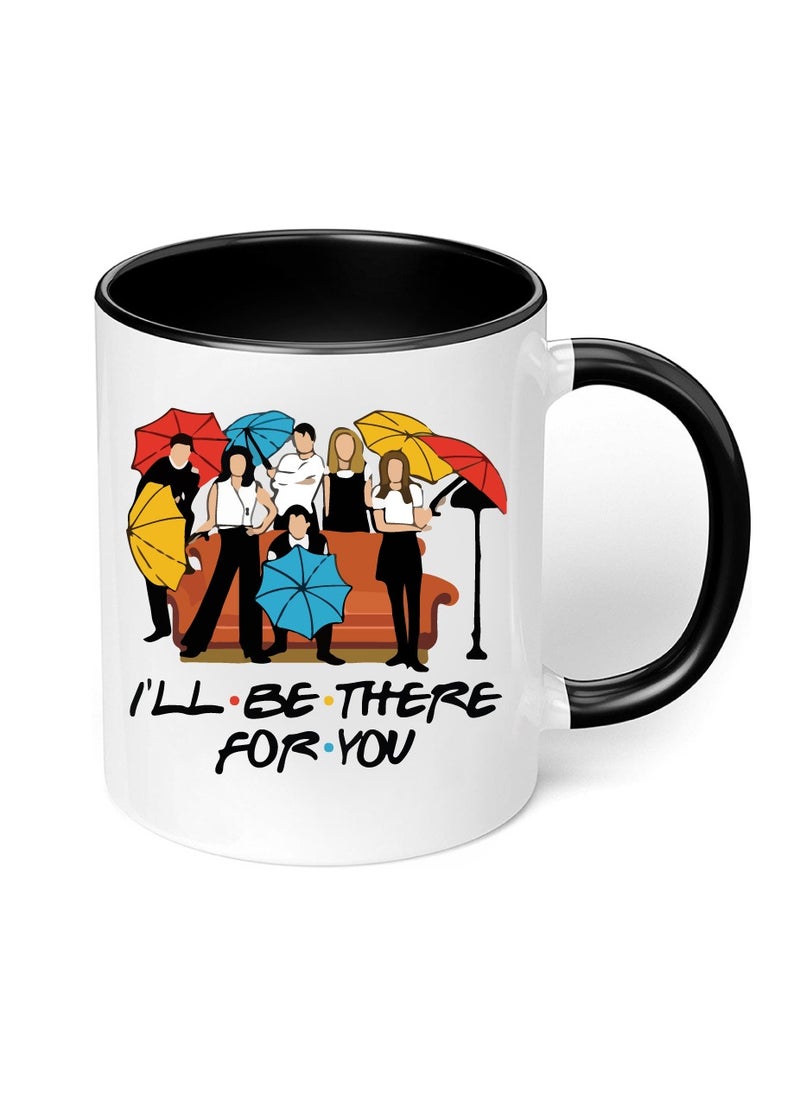PRINTSHOP4ME Friends Coffee Mug - Stylish Black Two-Tone Ceramic Mug - Gift for Friends - Perfect for Sipping - Chatting and Creating Unforgettable Moments Together  - Image 5