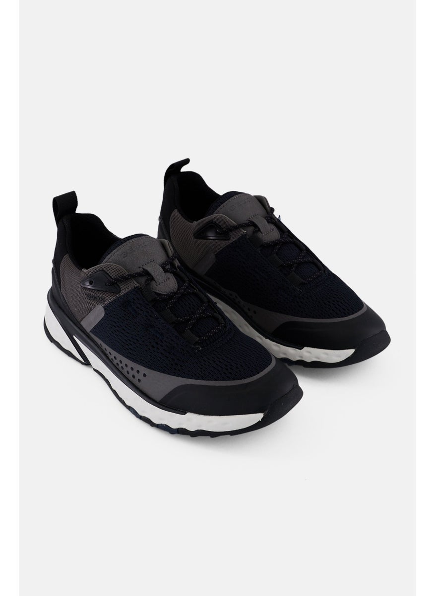 GEOX Men Lace Up Casual Shoes, Navy  - Image 1