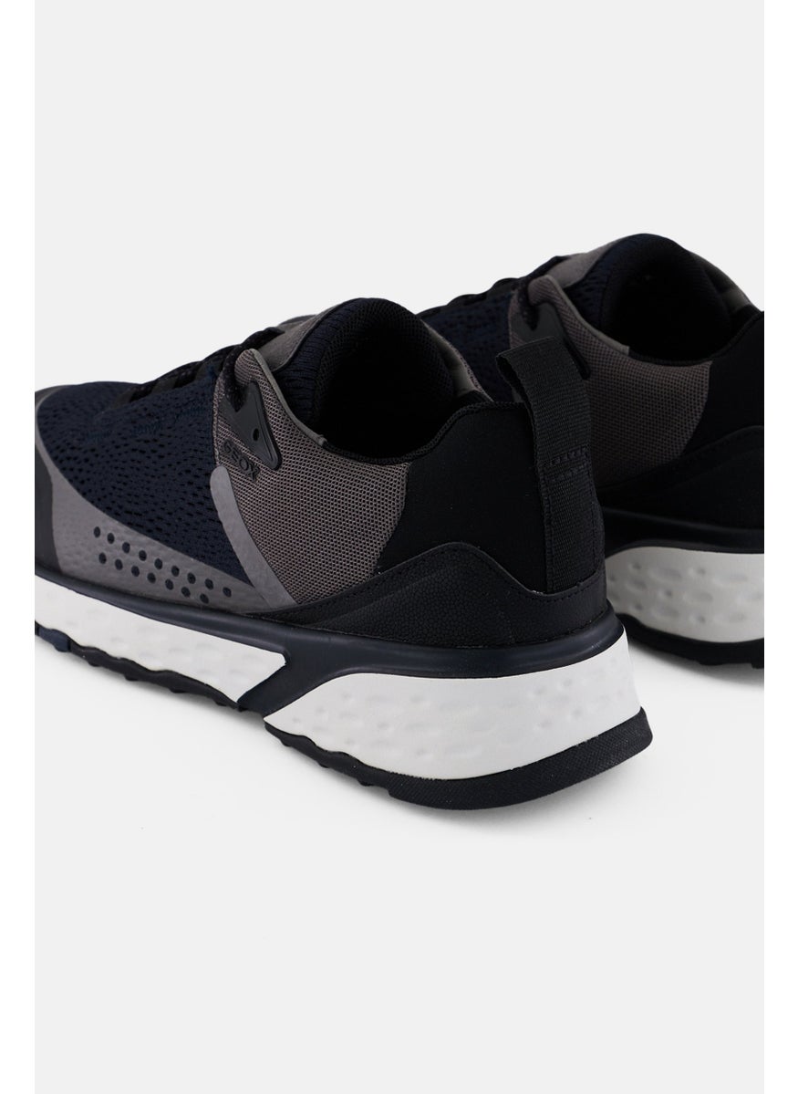 GEOX Men Lace Up Casual Shoes, Navy  - Image 2
