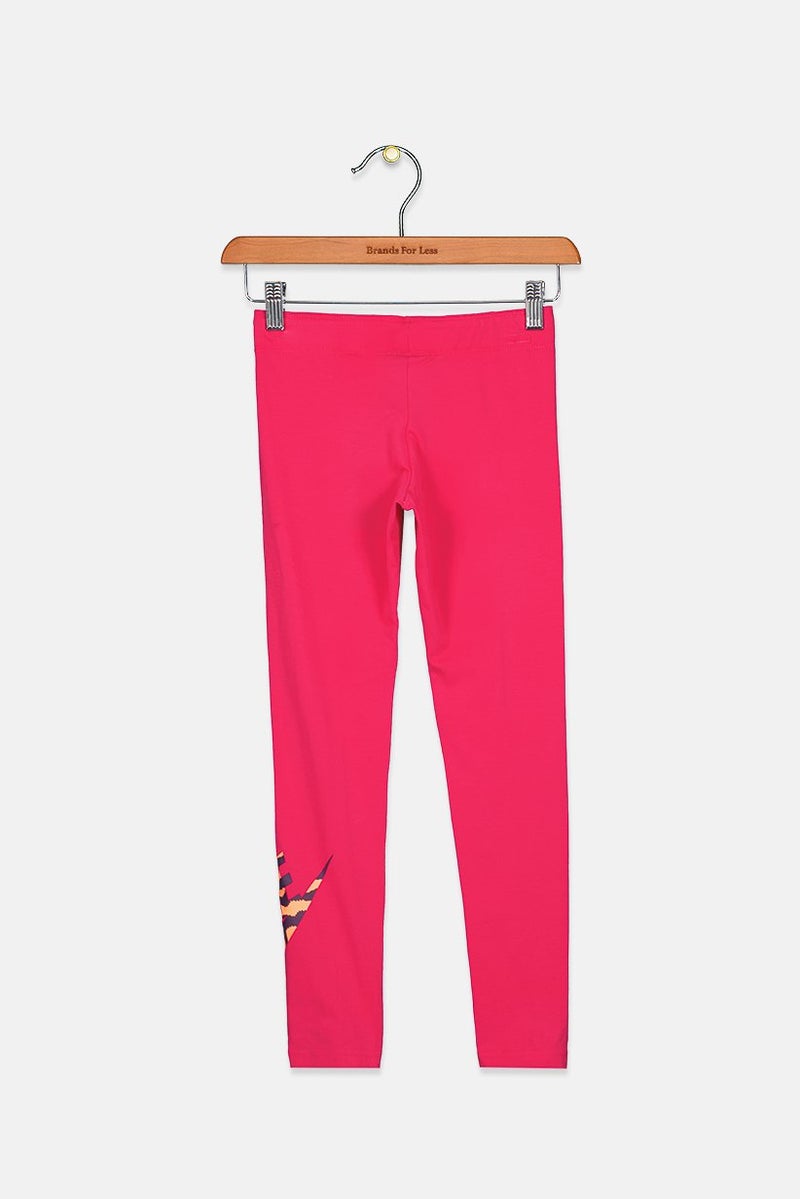 Nike Kids Girl Graphic Print Pull On Pants, Fuchsia - Image 2