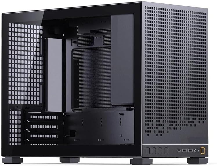 Compatible for Rear Connector MATX PC Case, Side Transparent Shell Supports ATX Power and 240mm Water Cooling(D32 PRO White) - Image 2
