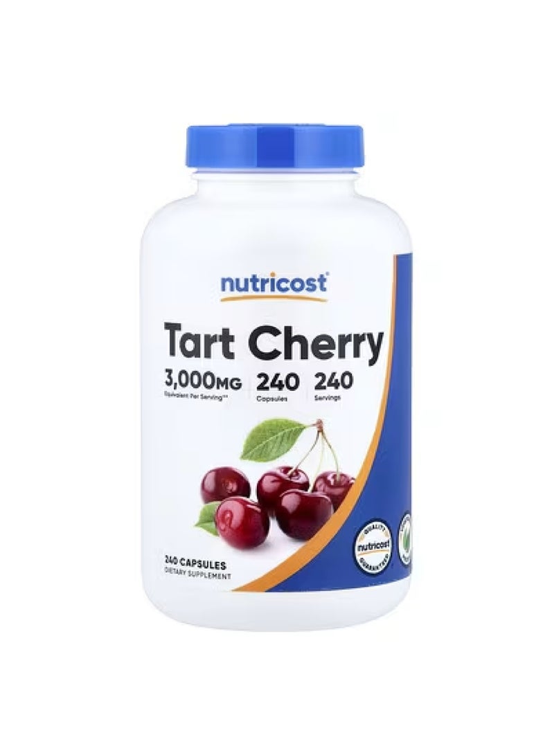 Nutricost Tart Cherry, 240 Capsules (300 mg per Capsule)