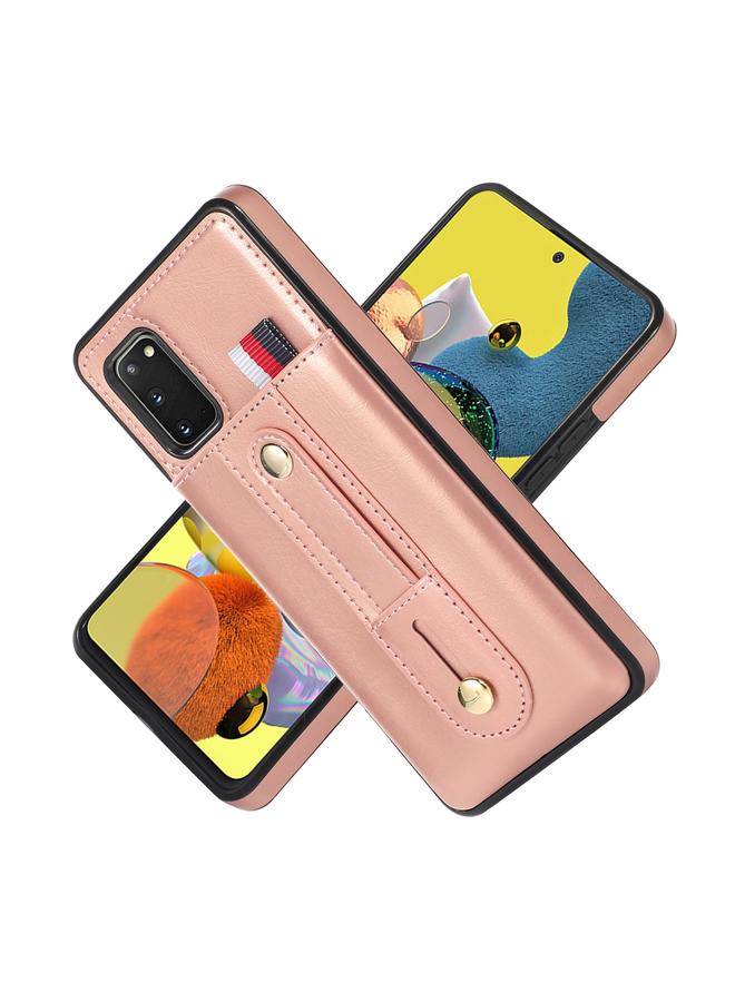 اس-توب جراب لهاتف Samsung Galaxy S20 مع سوار معصم ومسند ومحفظة جلدية وحافظة هاتف - Image 2