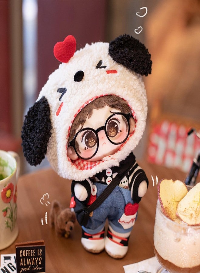 CALEMBOU 20cm Plush Doll, Cute Soft Stuffed Dress up Doll Set with Skeleton, Kawaii Plush Toys for Birthday with Clothes (Awang + Heartwarming Puppy Set) - Image 5