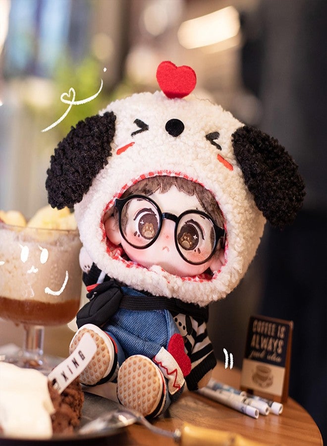 CALEMBOU 20cm Plush Doll, Cute Soft Stuffed Dress up Doll Set with Skeleton, Kawaii Plush Toys for Birthday with Clothes (Awang + Heartwarming Puppy Set) - Image 4