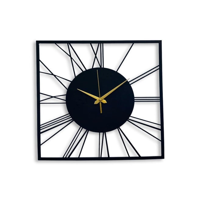MATERIAL METAL WALL CLOCK BIG SIZE WALL CLOCK MODERN CLOCKS FOR LIVING ROOM STYLISH WALL CLOCKS FOR HOME ANTIQUE BIG SIZE MODERN WALL WATCH FOR HOME DECORBLACK40 CM DA83