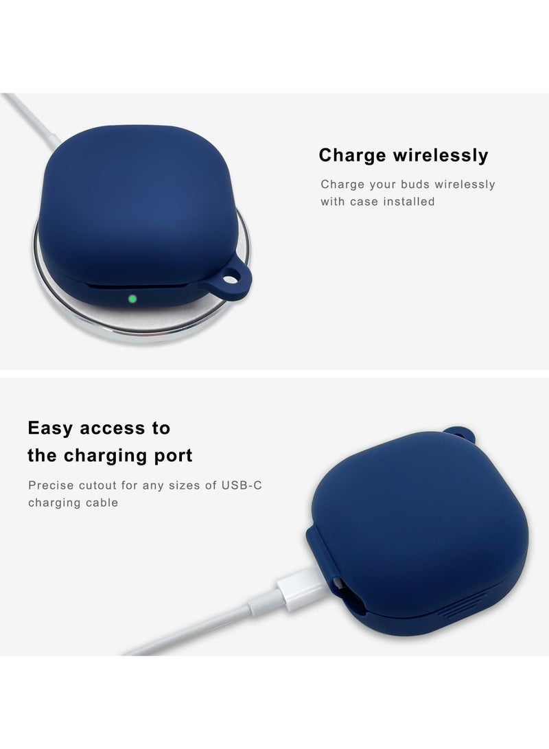 Silicone Case Compatible with Samsung Galaxy Buds Core Case (2025) with Cleaner Kit -Blue  - Image 5