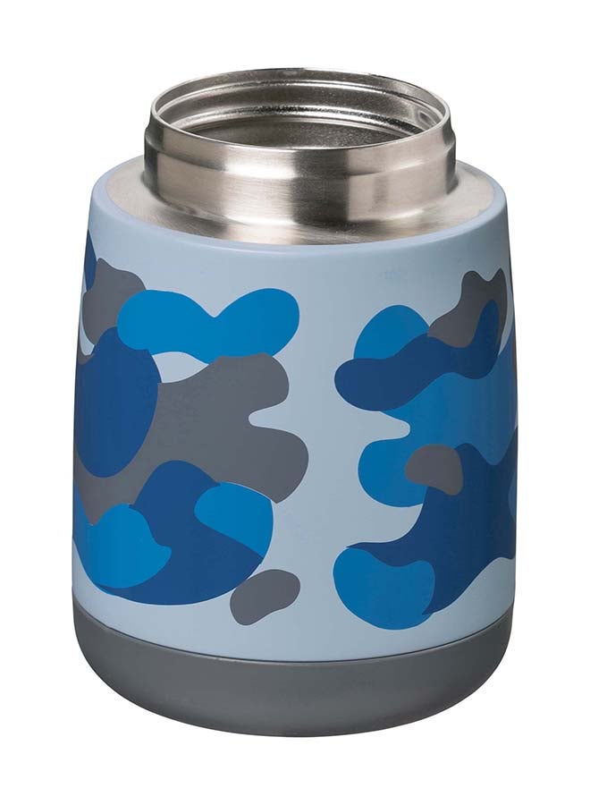 b.box Toddler Insulated Food Jar Mini 210 ML, Blue Camo Print - Image 4