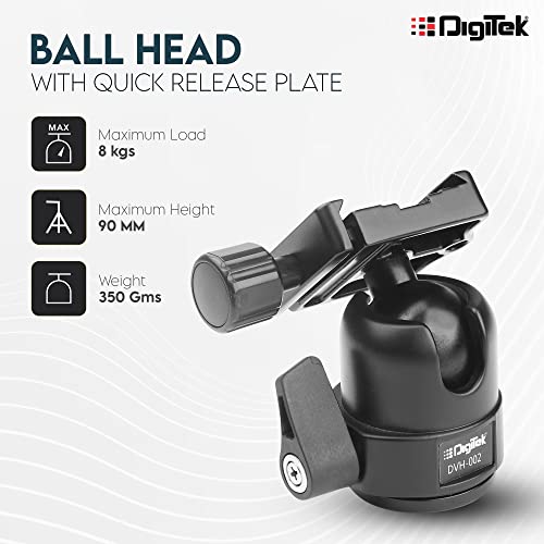 DIGITEK® (DVH 002) Digitek Lightweight Ball Head with Quick Release Plate - Image 2