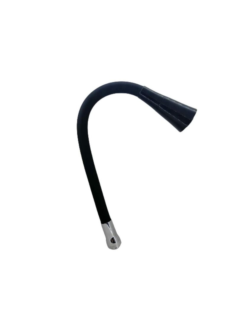 نوفيكس صنبور حوض مطبخ قابل للانحناء قابل للانحناء 360 درجة أنبوب خارجي ملون لحنفية المطبخ (أسود - NSBF-SP002BLK) - Image 1