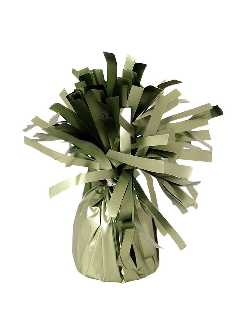 Balloon Weight Olive Green Plastic