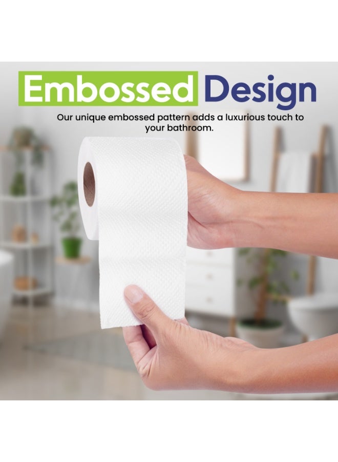 SNH Packing Soft N Hygienic Toilet Paper Tissue Roll Pack of 20 Embossed 200 Sheets x 2 Ply - Image 3