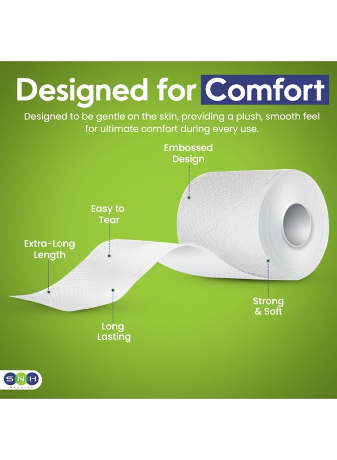 SNH Packing Soft N Hygienic Toilet Paper Tissue Roll Pack of 20 Embossed 200 Sheets x 2 Ply - Image 4