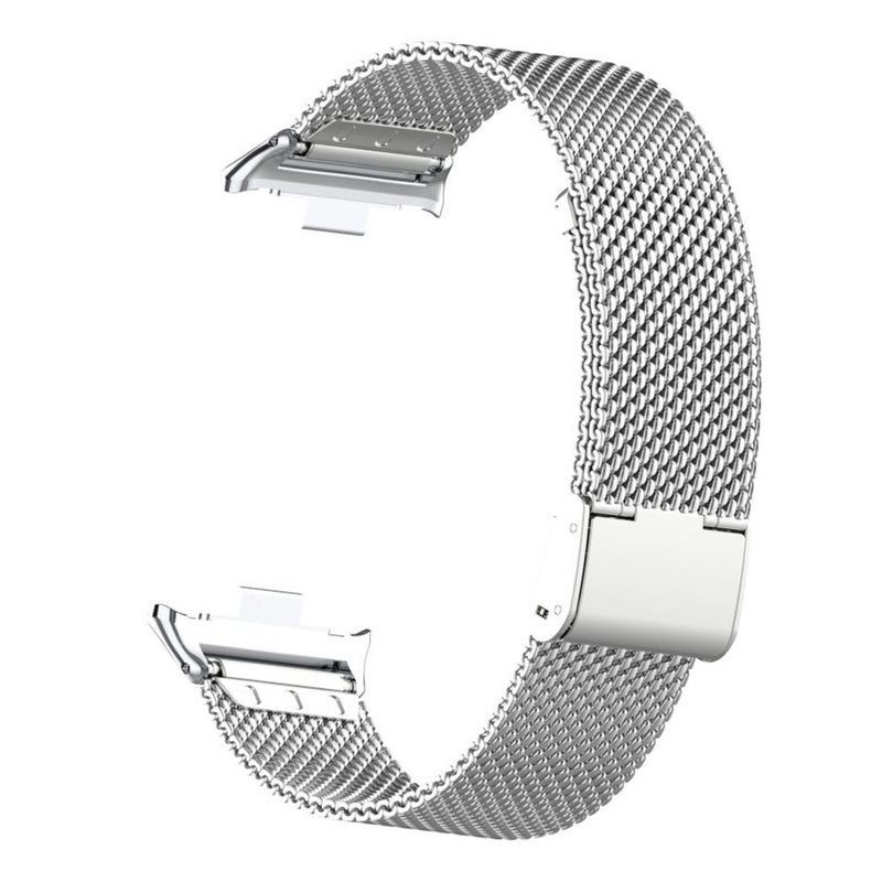 erorex For Xiaomi Smart Band 9 Pro/8 Pro/Redmi Watch 5/4 Milanese Metal Buckle Watch Band(Silver) - Image 3