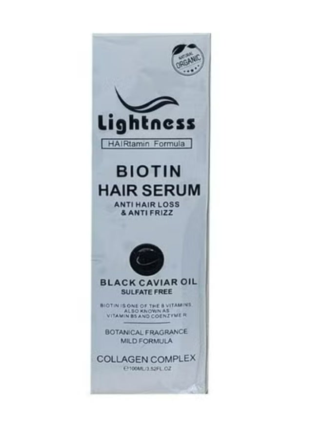 ليجيتنيس سيروم الشعر البيوتين المضاد لتساقط الشعر ومضاد للتجعد بزيت الكافيار الأسود 100 مل