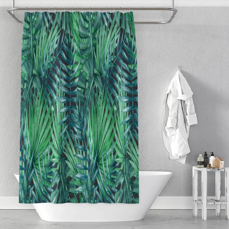 Bluejw 3D Bathroom Shower Curtain Sets With Rugs Shower Curtain Set - Image 1