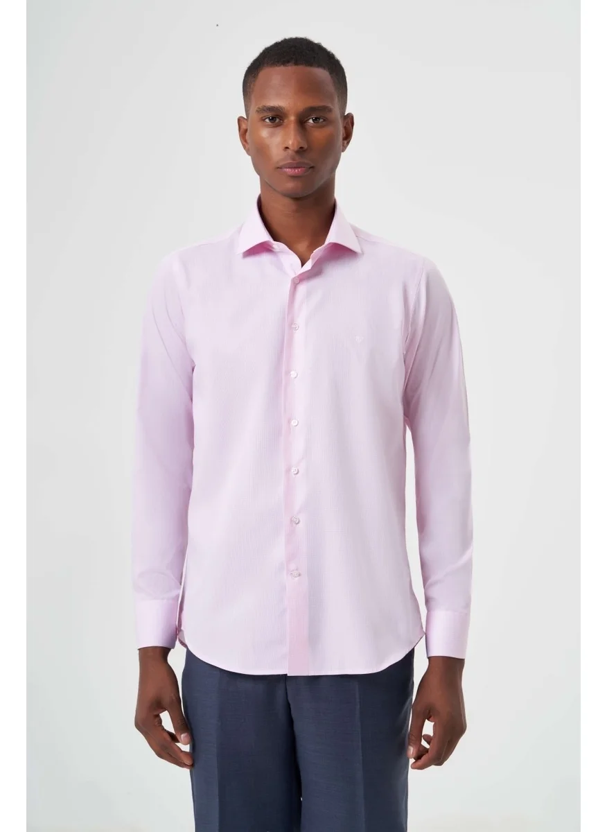 Bisse Men's Regular Fit Classic Shirt Pink GM23K232025_D29