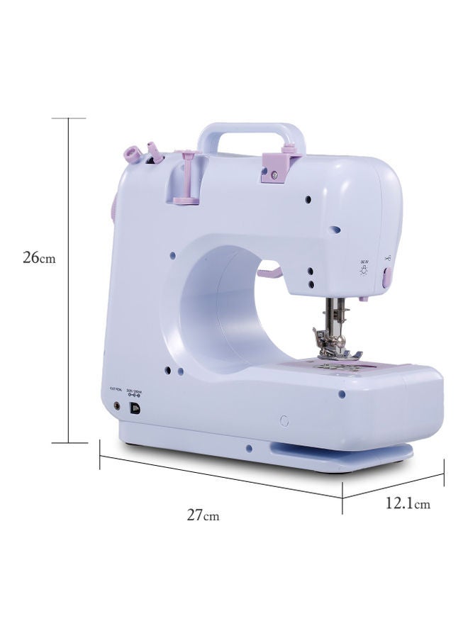 Alyashmac Portable Electric Sewing Machine With Foot Pedal H37650EU-su White/Purple - Image 3