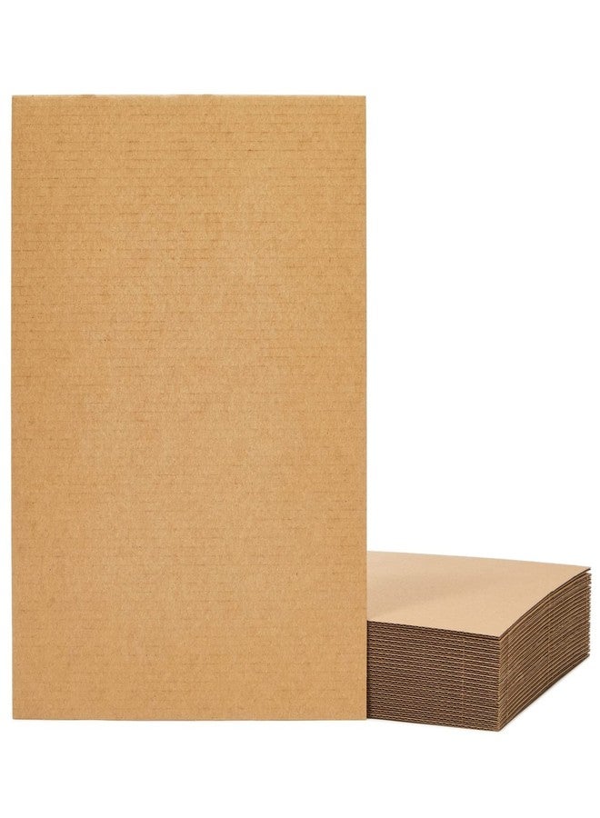 Juvale Corrugated Cardboard Sheets Inserts for Packing, Mailing, Crafts (Kraft Brown, 8.5 x 11 Inches) -24-Pack - Image 1