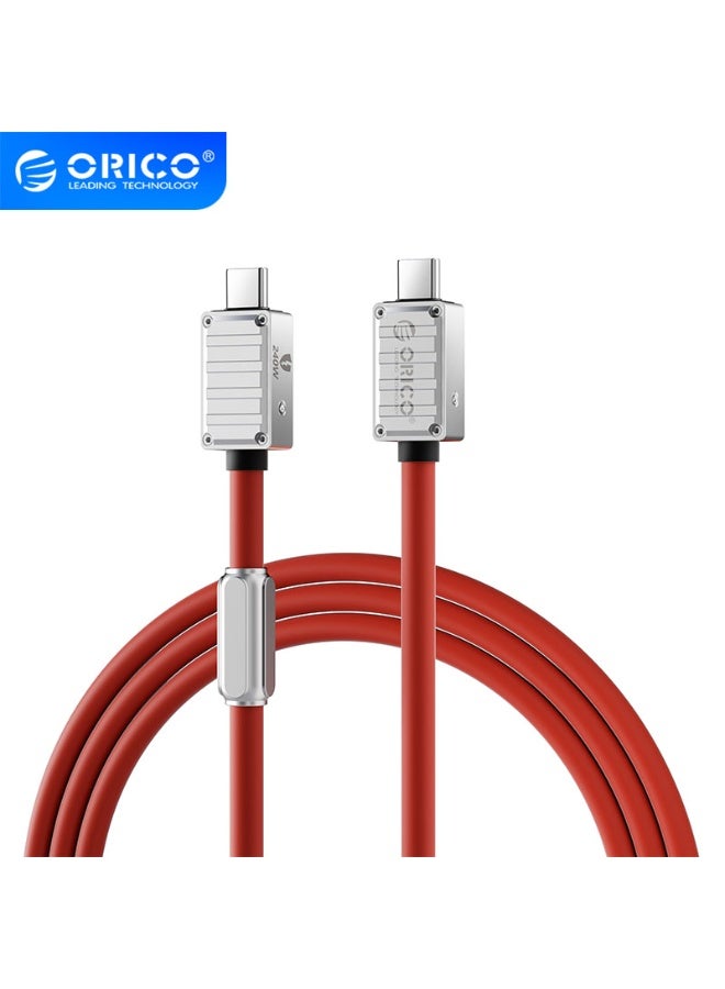 Orico 240W full-function Type-C data cable, dual-head mobile phone charging cable, 8K high-definition screen projection, 40Gbps transmission for lPhone 15/15 Pro/15 Plus/15 Pro Max, MacBook Pro, Samsung Galaxy S22/S10, Pixel, LG - Image 1