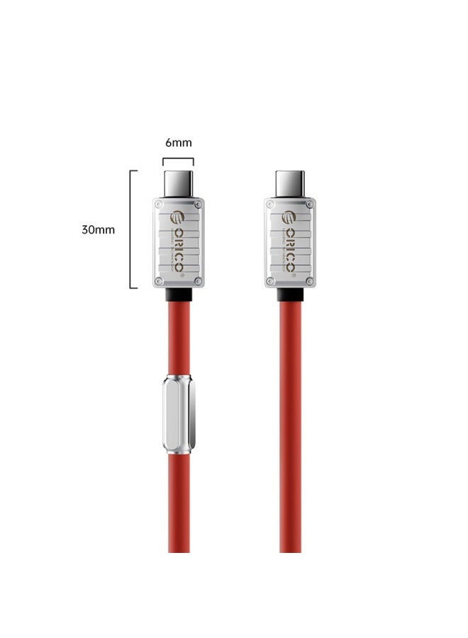 Orico 240W full-function Type-C data cable, dual-head mobile phone charging cable, 8K high-definition screen projection, 40Gbps transmission for lPhone 15/15 Pro/15 Plus/15 Pro Max, MacBook Pro, Samsung Galaxy S22/S10, Pixel, LG - Image 2