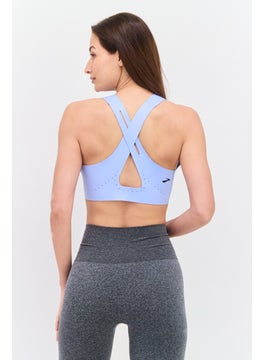 Reebok Women Sportswear Fit Training Bra, Blue  - Image 3