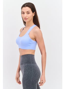 Reebok Women Sportswear Fit Training Bra, Blue  - Image 2