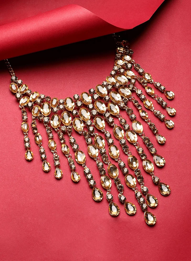 سوهي عقد مجوهرات صناعي عصري مميز