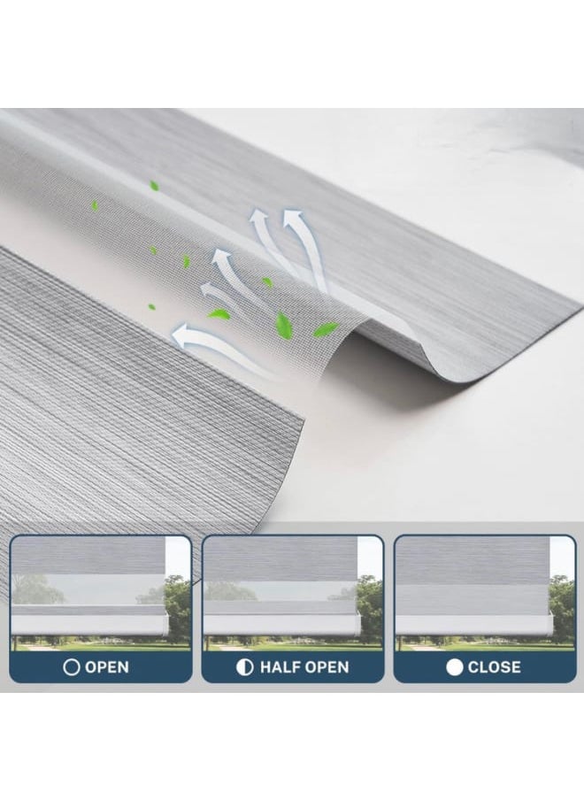 Panix Blinds - Gray Zebra Blinds - Image 1