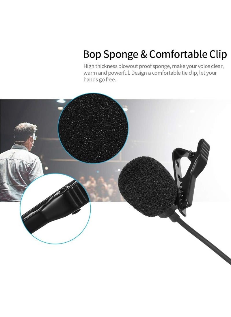 Generic JH-042 Type-C Single Lavalier Condenser Microphone for Kids, Super Loud Microphone for Video Voice Recording, Black, Wired  - Image 2