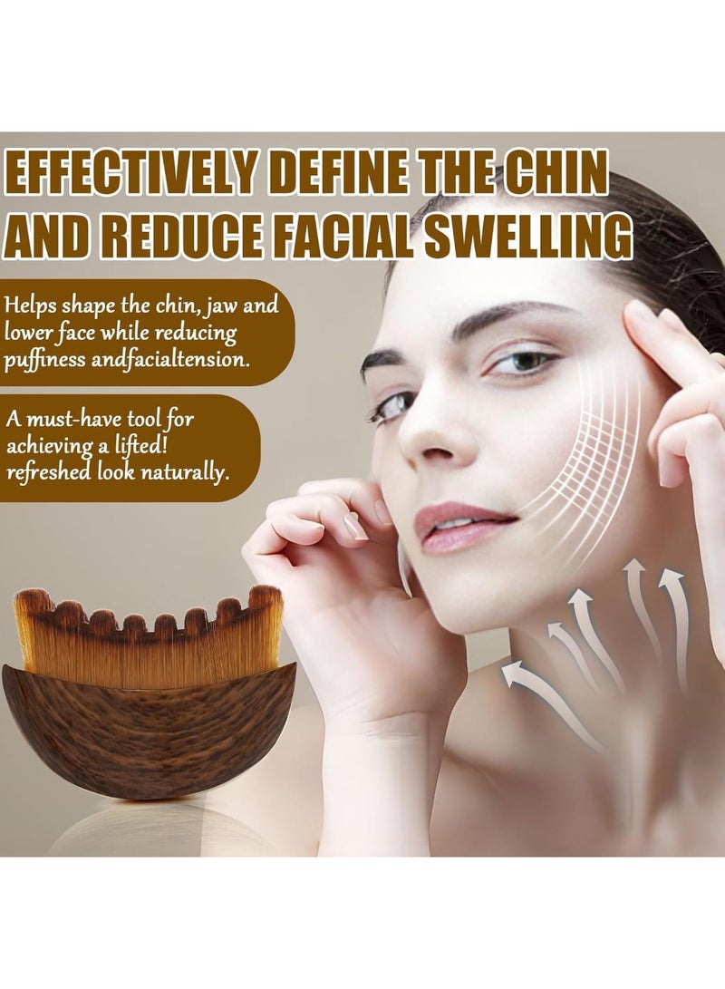 saykfoe Lymphatic Contour Face Brush: Facial Soft Dry Brush - Drainage Massager for Face Chin - Image 2