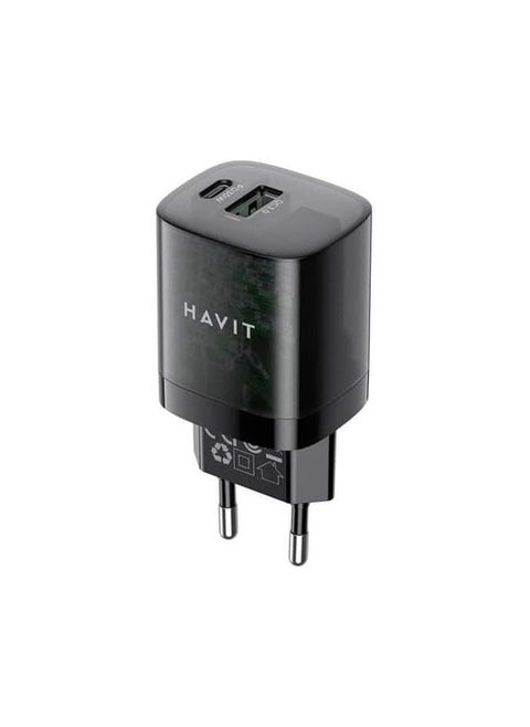 Havit UC303 Mobile series GaN – 30W Travel charger – Black