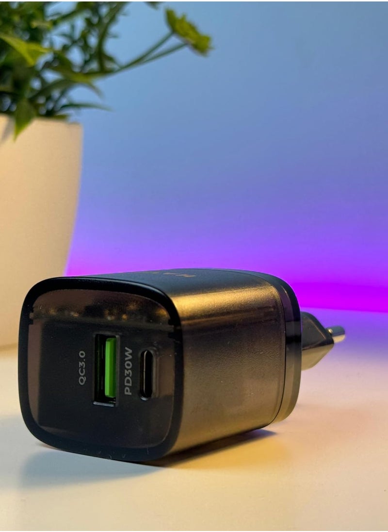 havit Havit UC303 Mobile series GaN – 30W Travel charger – Black  - Image 2