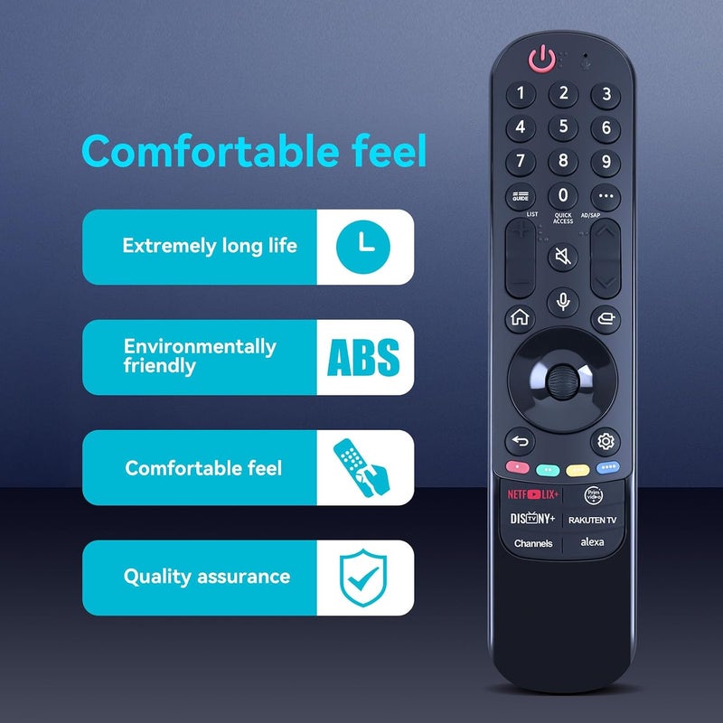 ZWP New MR23GA, AN-MR23GN Magic Replacement Voice Remote Control Compatible for LG TVs 2018 OLED Z3, G3, C3, B3, G2, C2, B2, A2, G1, C1, B1A1, W8,E8,C8,B8, AKB76043103 (with Voice Pointer Function) - Image 3