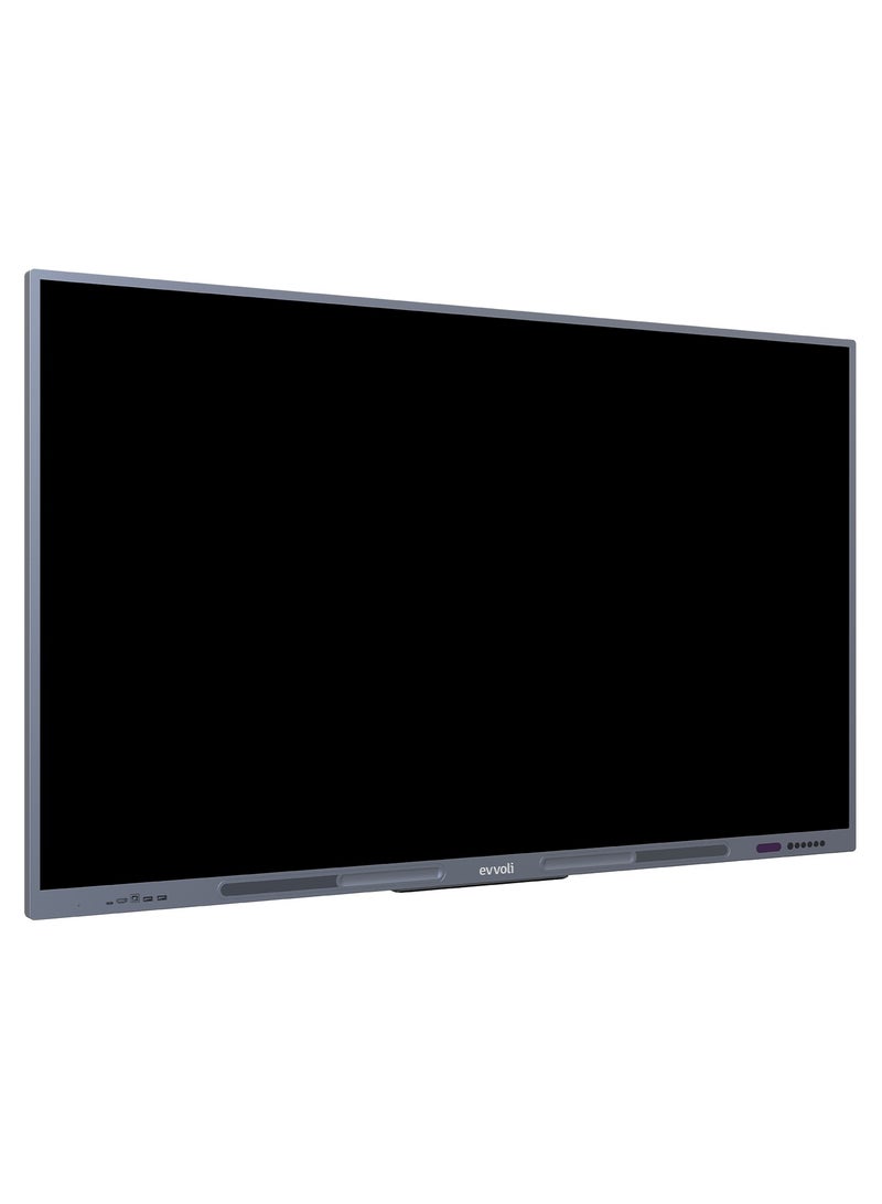 إيفولي شاشة ذكية تفاعلية 4K UHD، 75 بوصة LED، أندرويد 13، 40 نقطة، مسافة ليزر 10 م - Image 3