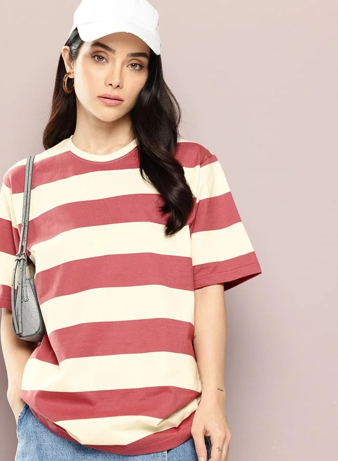 Dillinger Women Oversized Striped T-Shirt
