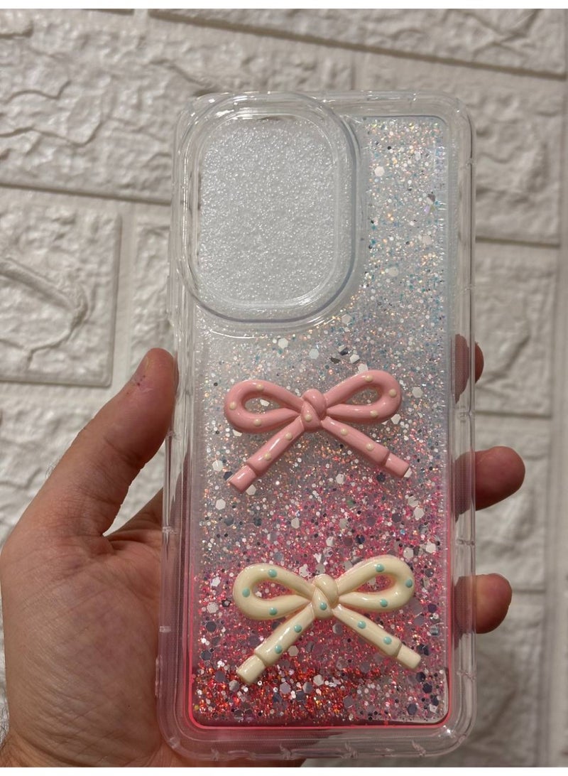 Back cover with a bow, compatible with the phone Xiaomi Poco C71 / A5 - Image 1