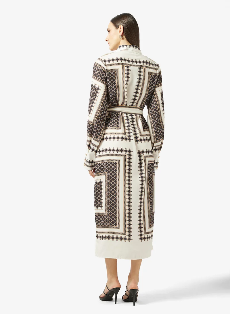 خزانة Monochrome Printed Dress