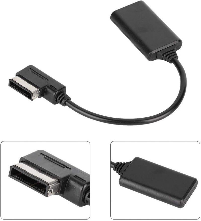 klarako Audio Cable, ABS Bluetooth5.0 AUX Music Interface Adapter Audio Cable Fits for AMI MMI MDI Black - Image 4